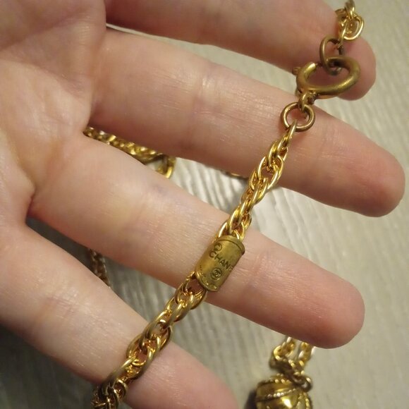 🚨SOLD🚨🩷✨Chanel Vintage Necklace Interlocking Strass/Crystal Necklace - Picture 5 of 16